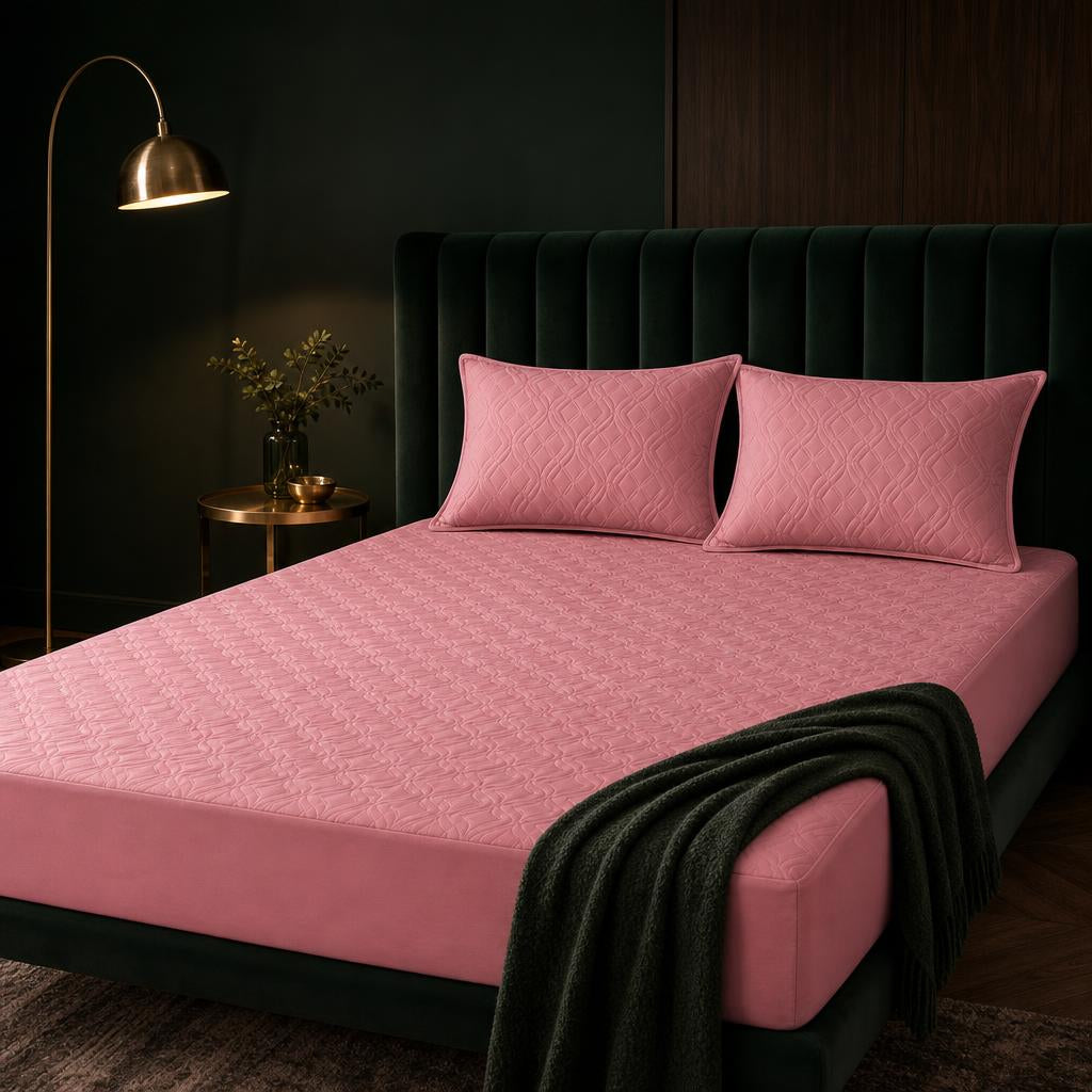 Combo Protector de Colchón Antifluido + Protectores de Almohada