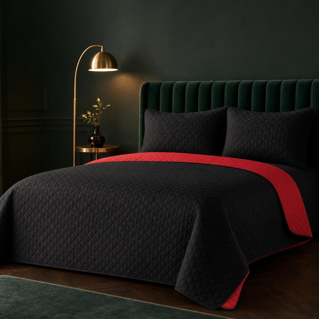 Colcha Bicolor Acolchada — Doble Cara, Doble Estilo