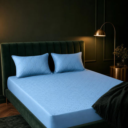 Combo Protector de Colchón Antifluido + Protectores de Almohada