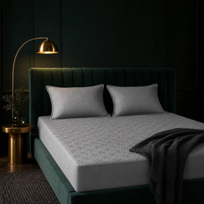 Combo Protector de Colchón Antifluido + Protectores de Almohada