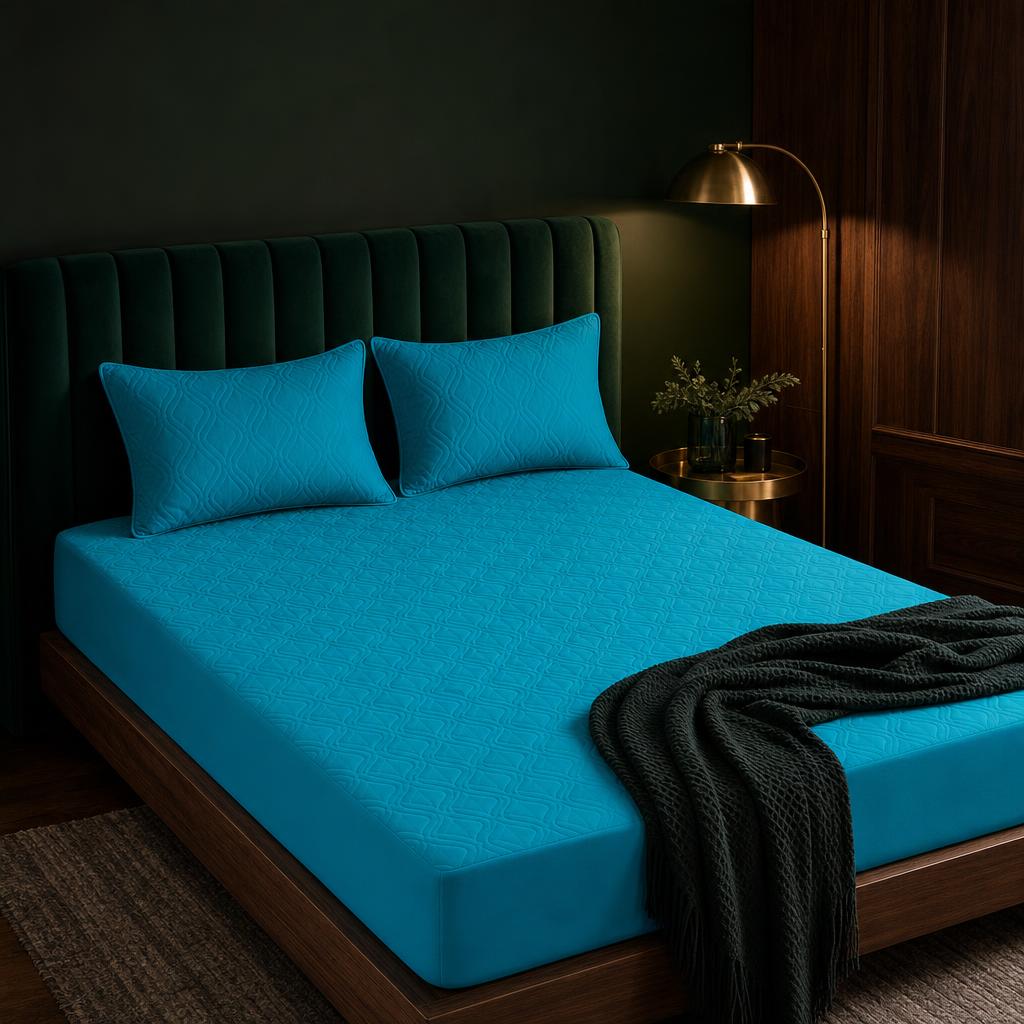 Combo Protector de Colchón Antifluido + Protectores de Almohada