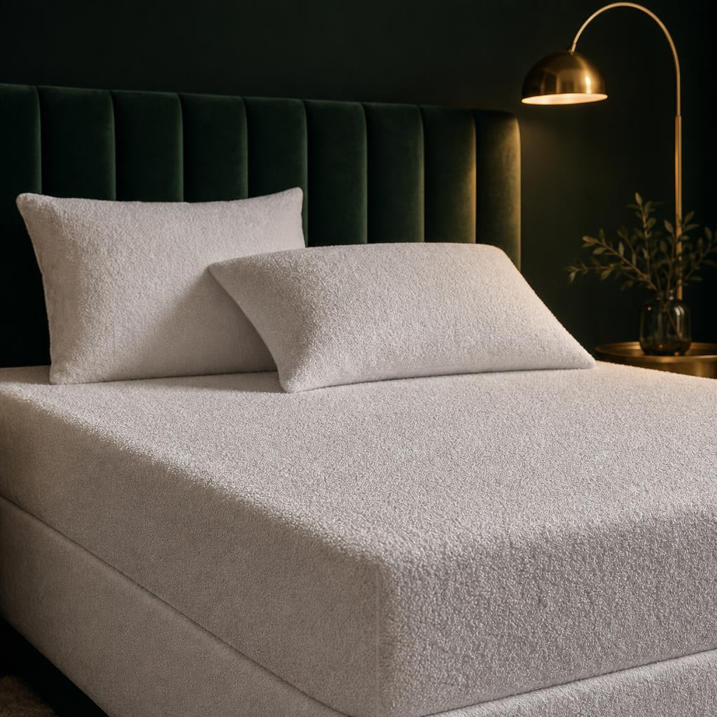 Combo Protector de Colchón 100% Impermeable + Protector de Almohada Terry