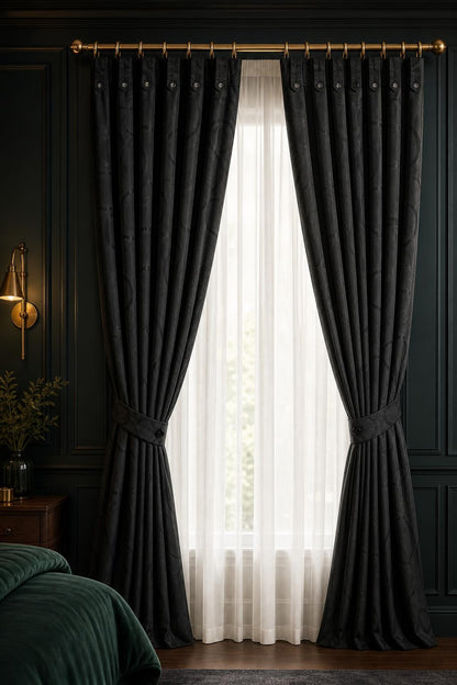 Cortinas Jacquard Gruesas — Elegancia para Cada Espacio