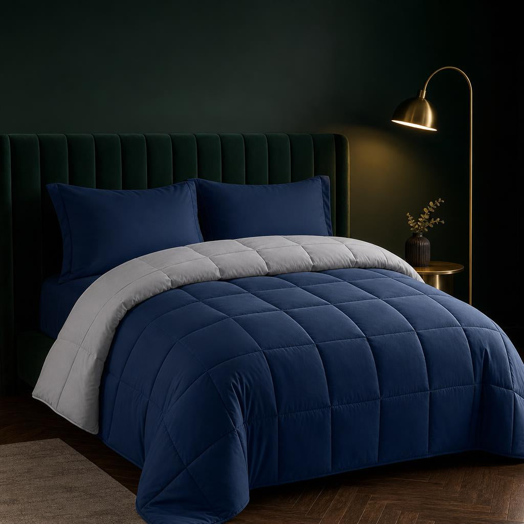 Edredón Bicolor Acolchado — Abrigo y Estilo para tu Cama