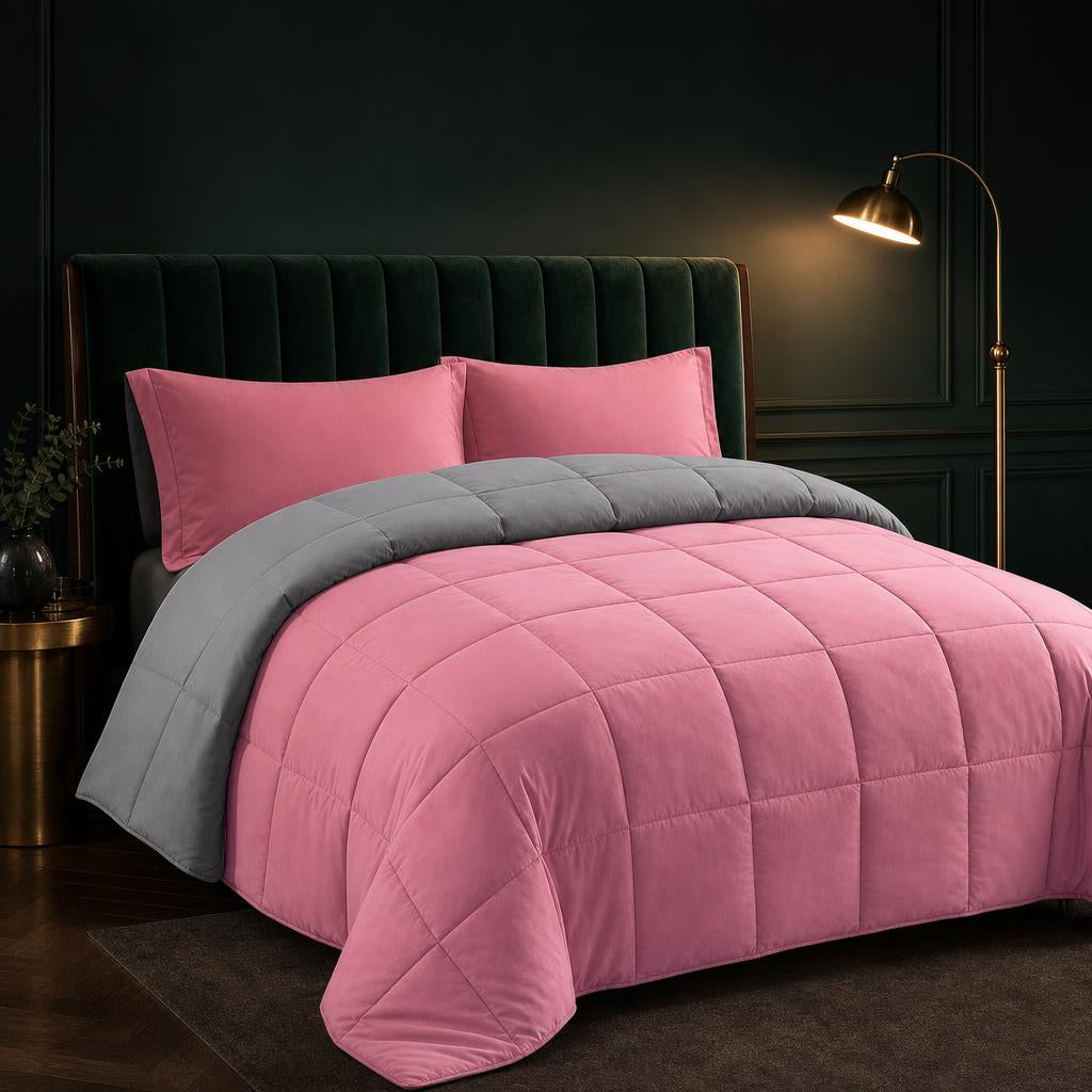 Edredón Bicolor Acolchado — Abrigo y Estilo para tu Cama