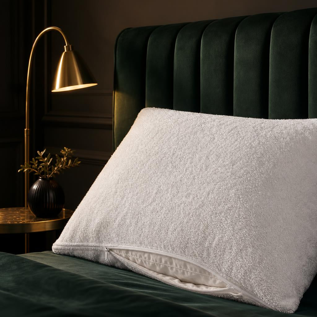 Protector de Almohada 100% Impermeable — Terry