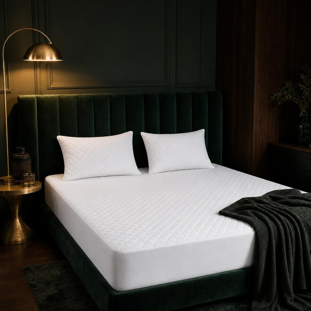 Súper Combo: Protector Antifluido + Almohadas Rellenas